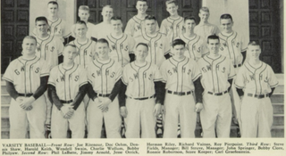 Steve Fields, top left, with his high school team.